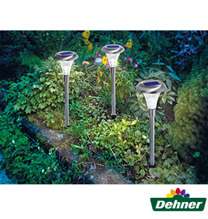 Dehner Solarleuchte Capri, 3er-Set